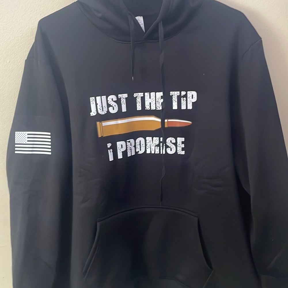 Temu 4XL Hoodie “Just the tip I promise” funny hoodie